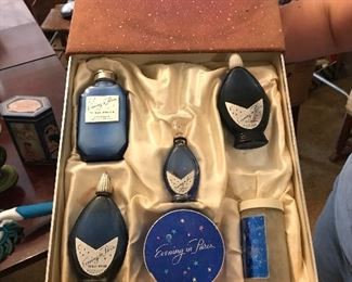 Vintage Evening In Paris Perfumes, still has some perfumes and powders