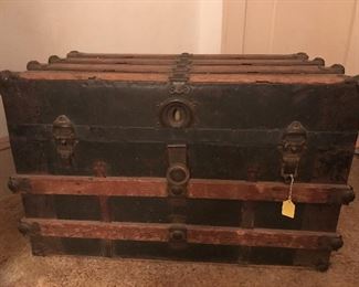 Old steamer trunk