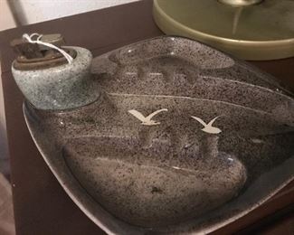 Ashtray with matching lighter