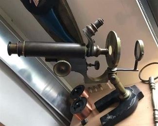 Vintage microscope