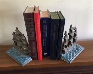 Vintage USS Constitution bookends