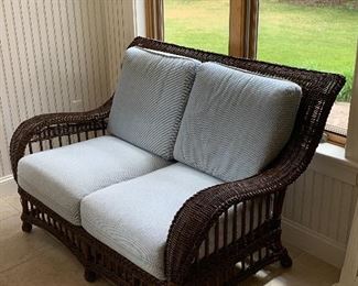 Wicker love seat