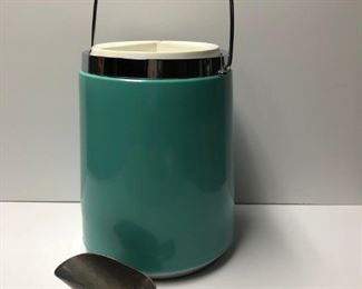 Mid Century Ice Bucket with scoop, c.1960.