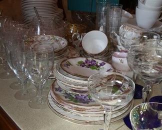 Assortment of China & Crystal