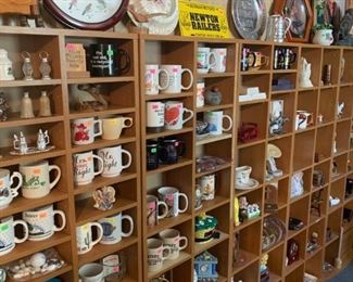 Mugs, clocks, Newton HS memoribilia