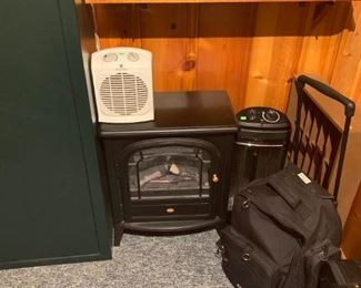 small fireplace like heater