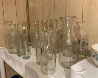 milk bottles