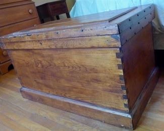 Country Pine Antique Trunk, Blanket Chest or Coffee Table