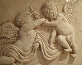 DETAIL ON THE ANGELS ART