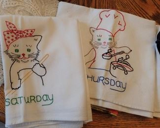 HAND SEWN FLOUR SACK TOWELS