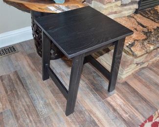 black painted side table 