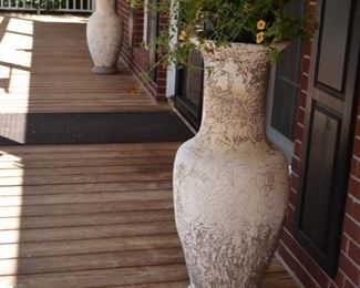 large porch entry pots