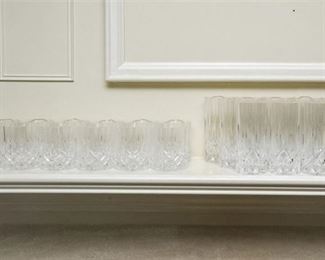 24. 24 Piece Set of Crystal Glassware