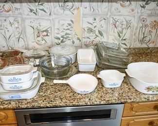 42. Lot of Pyrex Cookware and Kitchenware