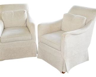 59. Pair of HENREDON Upholstered Club Chairs