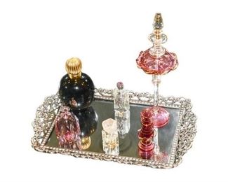 109. Assortment of Glass Perfume Bottles