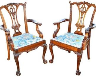 112. Pair of Georgian Style Armchairs