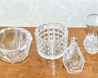 128. Group Lot of Cut Crystal Articles, including ORREFORS