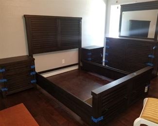 Brand new! 5 piece Queen size bedroom set. Power with USB outlets to both nightstands.