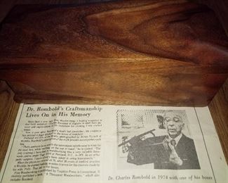 Dr Rombolds craftsmanship hidden compartment box