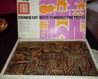 Chinese wooden combination puzzle