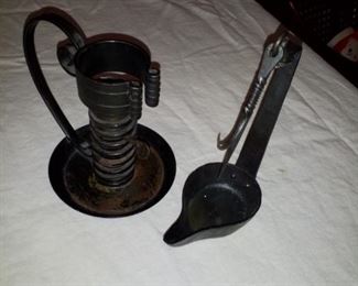 Antique candle holders