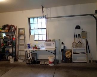 New microwave and garage misc