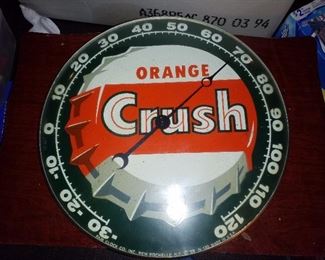 Vintage Orange crush thermometer