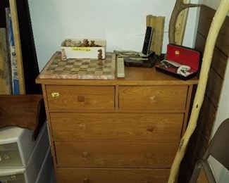 Dresser and marble chest set