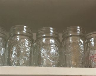 Collections of mason jars
