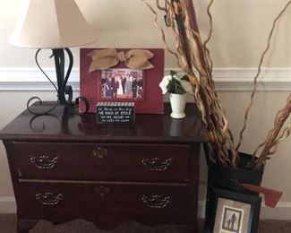 Two drawer queen Ann style side table