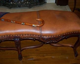 Close-up of bench