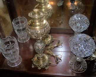 Antique brass lamp
