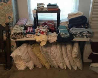 Bedding and pillows