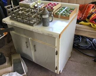 Cabinet and vintage Christmas