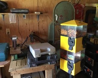 Vintage candy machine - drills