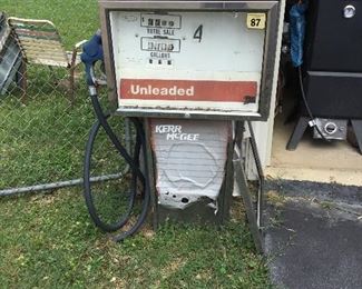 Gas pump at Garage