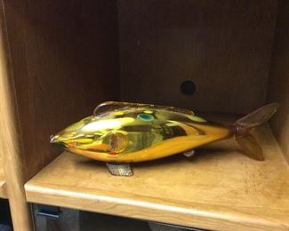 BEAUTIFUL MID CENTURY BLOWN GLASS FISH