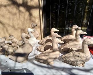 Garden Decor, Stone Animals 
