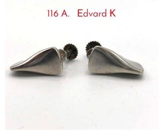 Lot 10 Georg Jensen Butterfly Earrings 116 A. Edvard K
