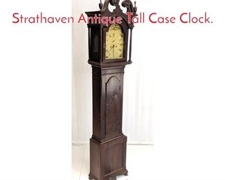 Lot 205 THOMAS STOBO Strathaven Antique Tall Case Clock. 