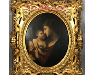 Lot 214 Old Master Oil Painting in the Style of Barnardin