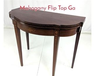 Lot 223 Antique Flip Top Game Table. Mahogany Flip Top Ga
