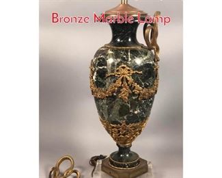 Lot 225 Substantial Regency Style Gilt Bronze Marble Lamp