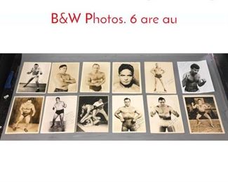 Lot 255 Lot of 12 Vintage Wrestling BW Photos. 6 are au
