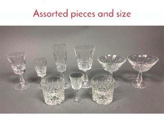 Lot 381 51pc WATERFORD Stemware. Assorted pieces and size