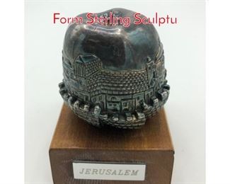 Lot 398 Israeli CASPI SILVER Apple Form Sterling Sculptu