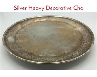 Lot 402 TIFFANY  CO Sterling Silver Heavy Decorative Cha