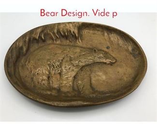 Lot 413 Bronze Dish with Relief Polar Bear Design. Vide p