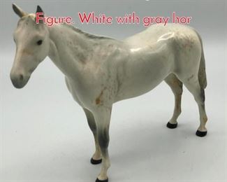 Lot 434 BESWICK England Horse Figure. White with gray hor